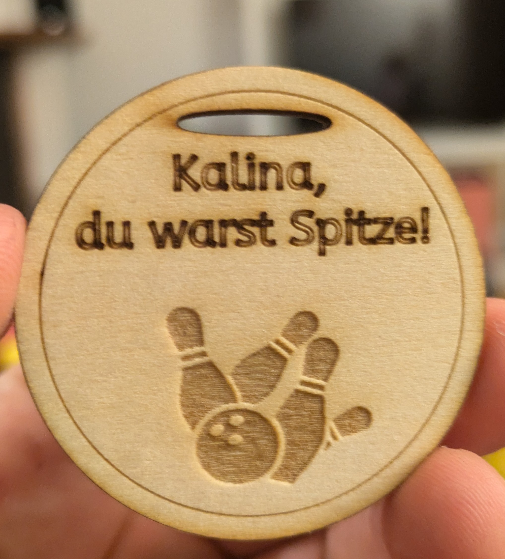 Holzmedaille
