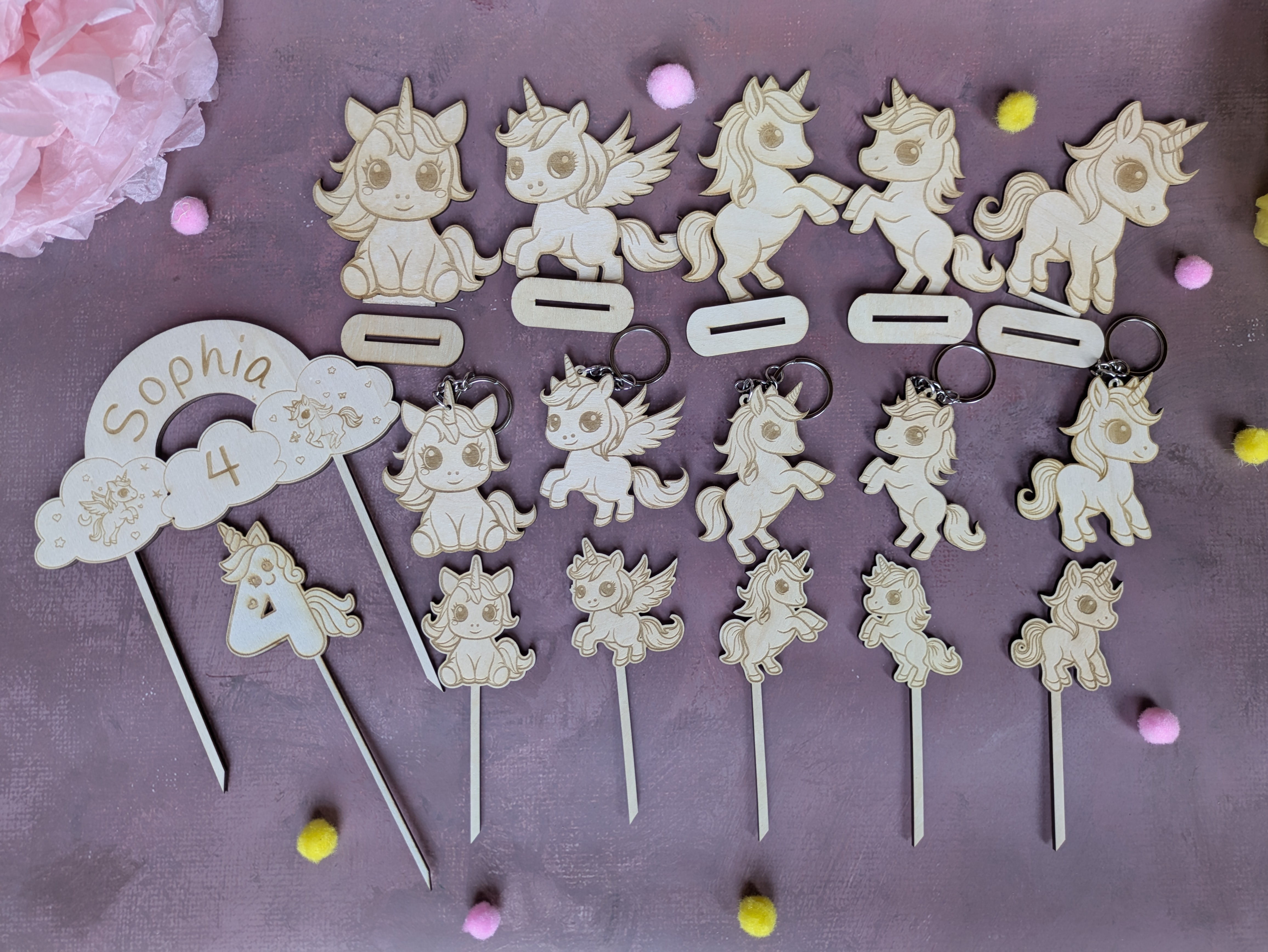 Einhorn Mottoparty Set